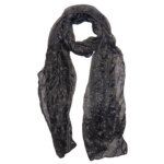 Boodz Sjaal Langwerpig met Sterren en Glitters Grijs