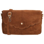 Charm London Suède Overslag Schoudertas Mariëlle Cognac