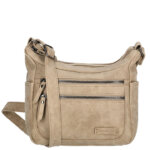 Enrico Benetti Schoudertas Nouméa Mid Taupe