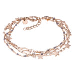 iXXXi Armband Kenia Grey Rosé Goud