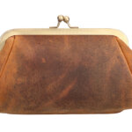 Leather Design Beugel Portemonnee / Beursje Brown Hunter