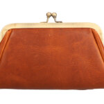 Leather Design Beugel Portemonnee / Beursje Natural Waxy