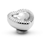 Melano Vivid Vintage Heart Steentje Crystal | Zilver