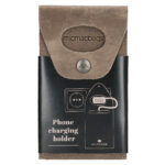 Micmacbags Illinois Leren Telefoon Hoesje voor Opladen Grijs