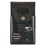 Micmacbags Illinois Leren Telefoon Hoesje voor Opladen Zwart