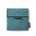 Roll’eat Snack'n'Go Herbruikbare Lunch Snackzakje Groen Fietsprint