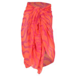 Sarlini Pareo Sjaal Cotton Koraal/Roze