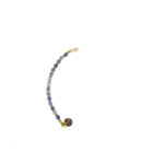 Solid Gold Tussenstuk Armband Edelsteen 4mm Blauwe Kwarts