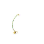 Solid Gold Tussenstuk Armband Edelsteen 4mm Kwarts Groen