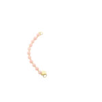 Solid Gold Tussenstuk Armband Edelsteen 6mm Opaal Roze