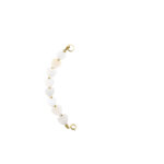 Solid Gold Tussenstuk Armband Edelsteen Hartje Wit