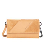 Spikes en Sparrow Mini Crossbody / Wallet Portemonnee RFID Flower Camel