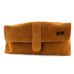 Bear Design Brillenkoker Weta Suède Cognac