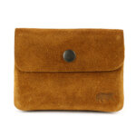 Bear Design Etui Portemonnee Pietje Suède Cognac