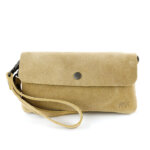 Bear Design Suède Clutch / Mini Schoudertasje Lydia Bisquit