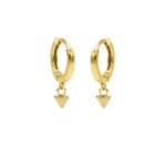 Karma Oorringen Hinged Hoops Mini Round Cone | Goud