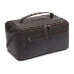 The Chesterfield Brand Leren Toilettas Elmia Donker Bruin