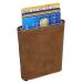 Leather Design Leren Hoesje voor Kaarthouder Bruin