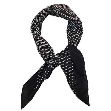 Bandana / Kleine Sjaal Graphic Donker Blauw - Wit