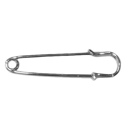 Veiligheidsspeld / Ponchospeld Zilver