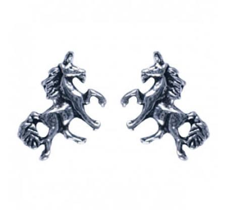 Echt Zilveren Oorstekers Eenhoorn / Unicorn