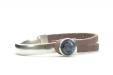 Qoss Taupe Armband Gwen Jeansblauwe Bol - Maat L