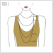 Qoss Ballchain Ketting Karin 3 mm 100 cm