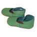 Lederen Babyslofjes Groen | Klompslofjes
