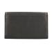 Leather Design Overslag Portemonnee Zwart
