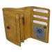 Bear Design Portemonnee met Overslag M Cow Lavato Oker Geel