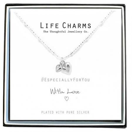 Life Charms - EFY021N - Necklace Silver puffed Heart