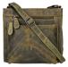 Leather Design Vierkante Schoudertas Hunter Groen