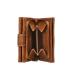 Leather Design Ritsportemonnee RFID Hunter Bruin