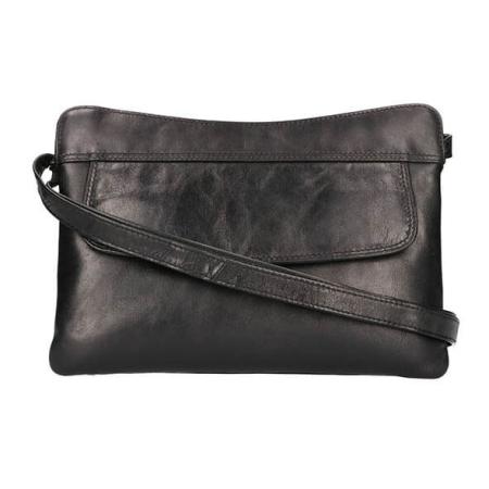 Leather Design Schoudertas Bristol Zwart