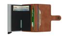 Secrid Mini Wallet Portemonnee Vintage Cognac Silver