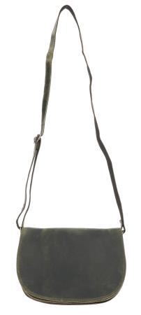 Leather Design Schoudertas met Overslag Hunter Groen
