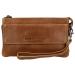 Hide & Stitches Schoudertasje / Clutch Porto Bruin
