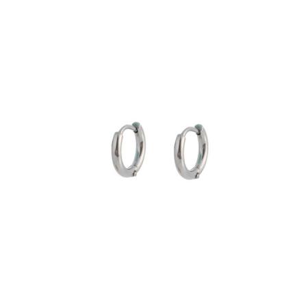 Go Dutch Label Creolen 1 cm Zilver