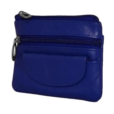 Echt Leren Sleuteletui Konings Blauw