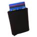 Leather Design Leren Hoesje voor Kaarthouder Zwart