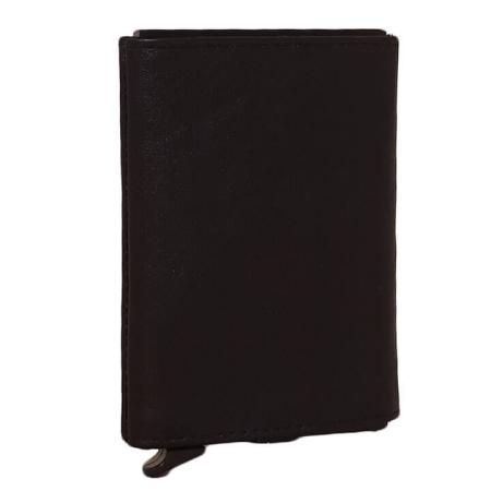 Leather Design Leren Hoesje voor Kaarthouder Zwart
