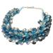 Statement Ketting Multiparel Druppel Collier Turquoise