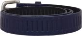 Leren Gleufjes Riem Blauw