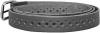 Leren Smalle Gaatjes Riem Grijs