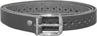 Leren Smalle Gaatjes Riem Grijs