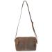 Leather Design Crossbody Schoudertas Hunter Bruin