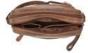 Leather Design Crossbody Schoudertas Hunter Bruin