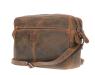 Leather Design Crossbody Schoudertas Hunter Bruin