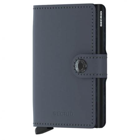Secrid Mini Wallet Portemonnee Matte Grey - Black