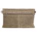 Charm Suède Envelop Clutch / Avondtasje Licht Grijs